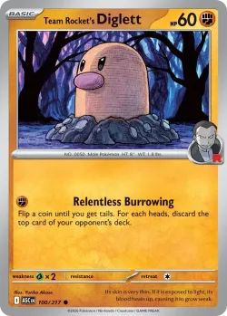 Team Rocket's Diglett #100/217 · Pokémon