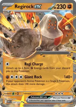 Regirock ex #107/217 · Pokémon