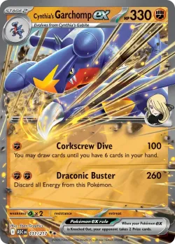 Cynthia's Garchomp ex #111/217 · Pokémon