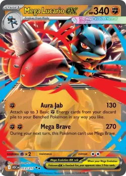Mega Lucario ex #113/217 · Pokémon