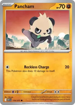 Pancham #115/217 · Pokémon