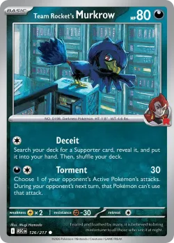 Team Rocket's Murkrow #126/217 · Pokémon