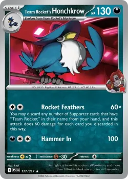 Team Rocket's Honchkrow #127/217 · Pokémon