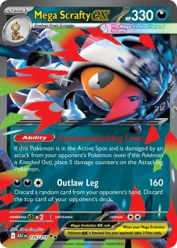 Mega Scrafty ex #135/217 · Pokémon