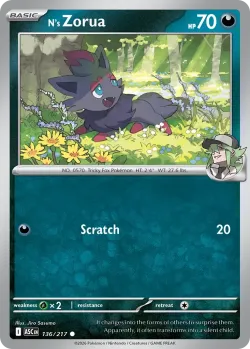 N's Zorua #136/217 · Pokémon
