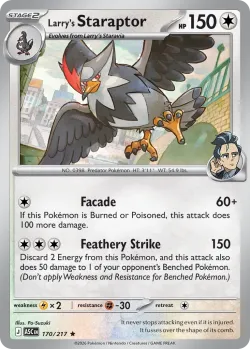 Larry's Staraptor #170/217 · Pokémon
