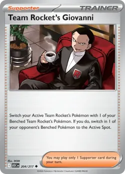 Team Rocket's Giovanni #204/217 · Pokémon