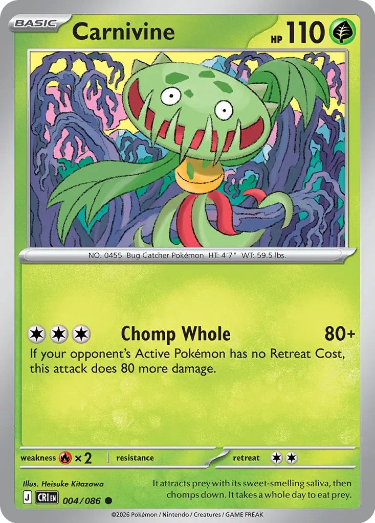 Carnivine 「CRI 004/086」「EN」