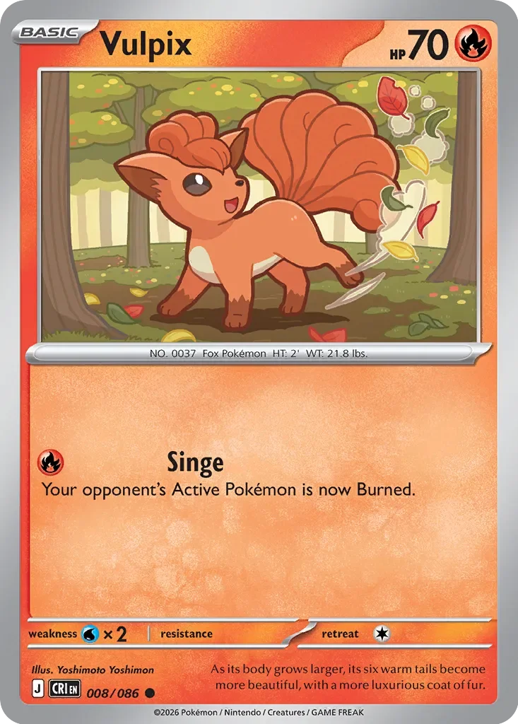 Vulpix 「CRI 008/086」「EN」