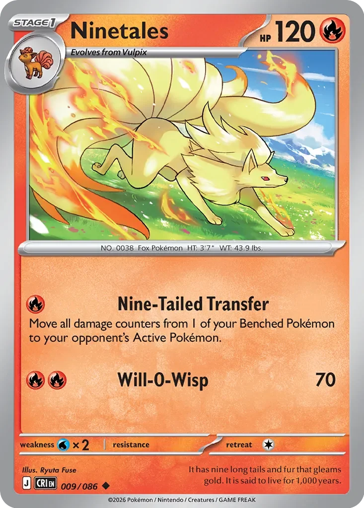 Ninetales 「CRI 009/086」「EN」
