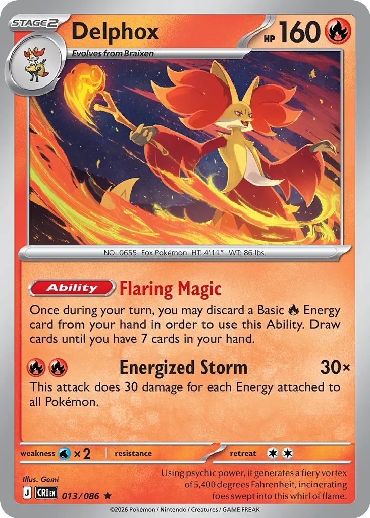 Delphox 「CRI 013/086」「EN」
