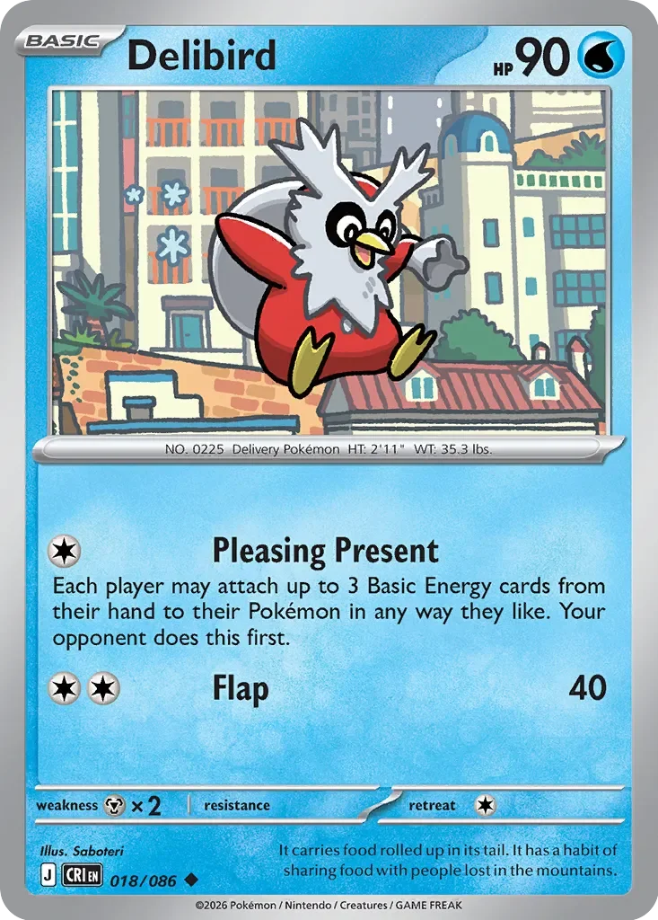 Delibird 「CRI 018/086」「EN」