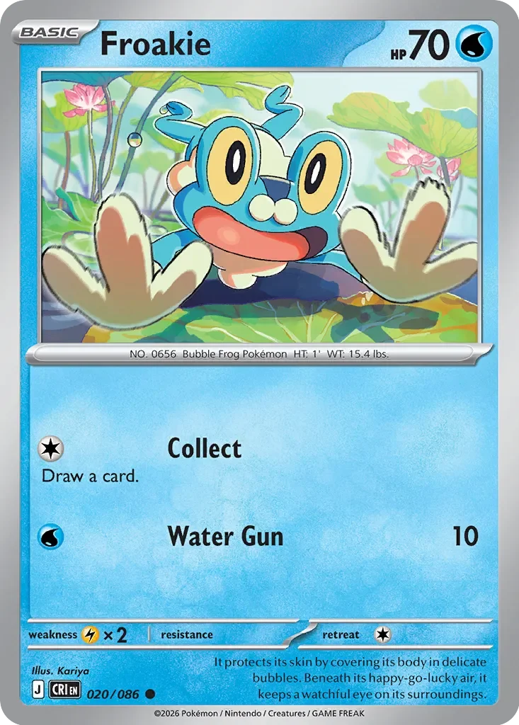 Froakie 「CRI 020/086」「EN」