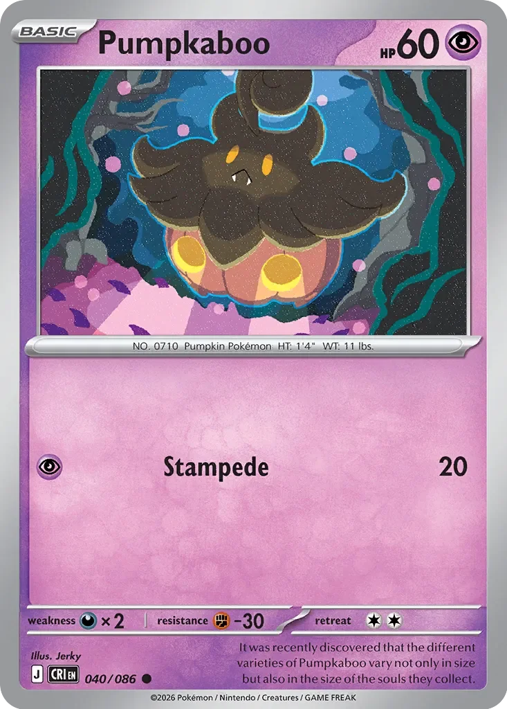 Pumpkaboo 「CRI 040/086」「EN」