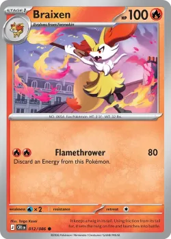 Braixen #012/086 · Pokémon