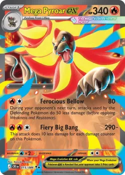 Mega Pyroar ex #015/086 · Pokémon