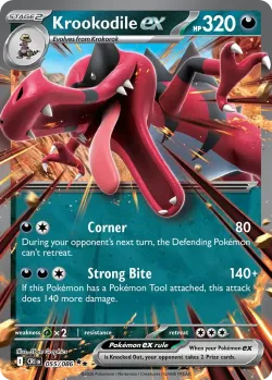 Krookodile ex #055/086 · Pokémon