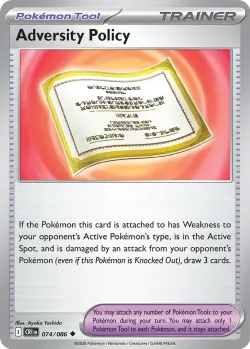 Adversity Policy #074/086 · Pokémon