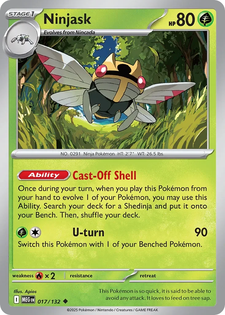 Ninjask 「MEG 017/132」「EN」