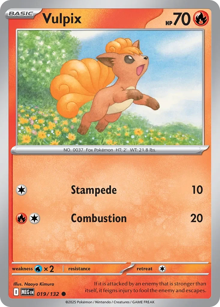 Vulpix 「MEG 019/132」「EN」