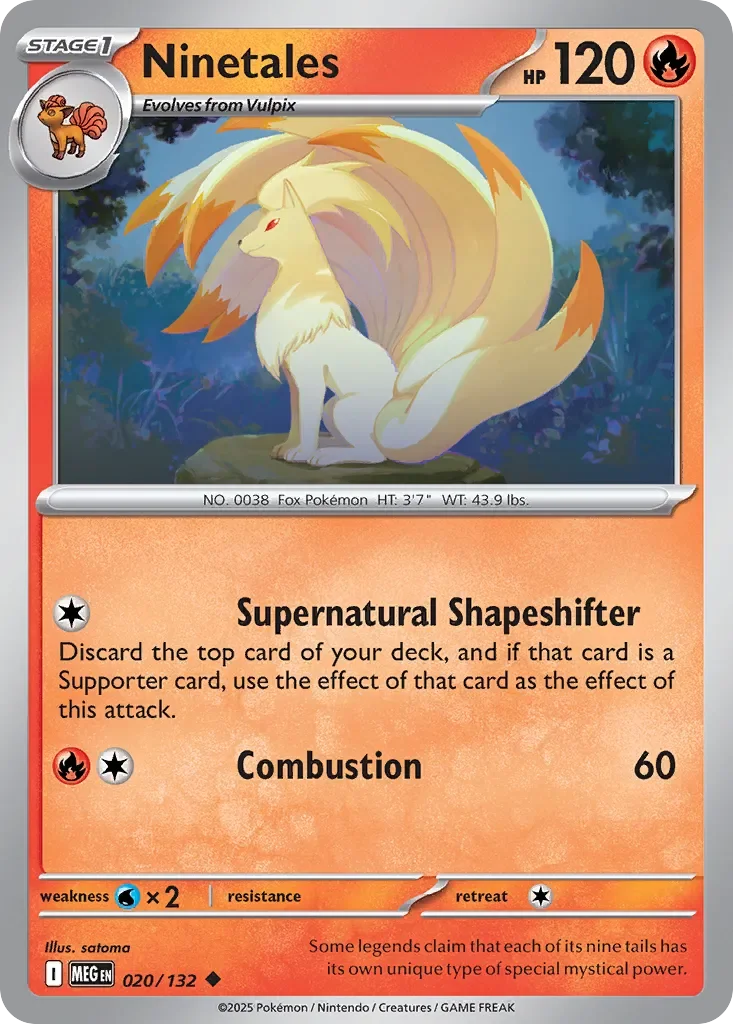 Ninetales 「MEG 020/132」「EN」