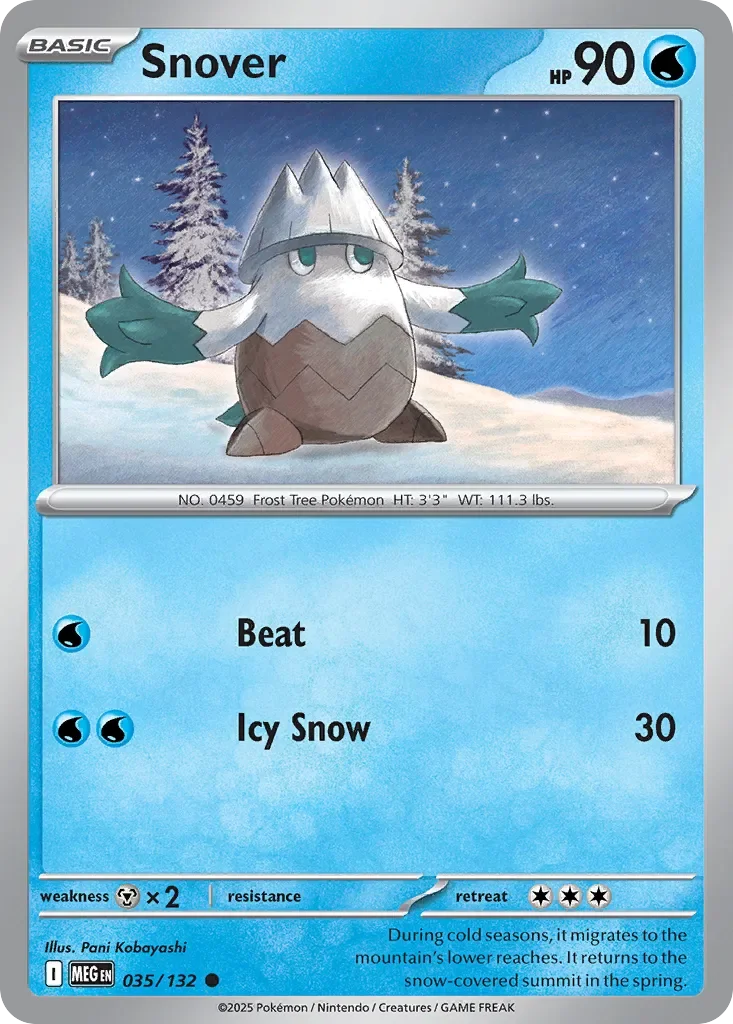 Snover 「MEG 035/132」「EN」