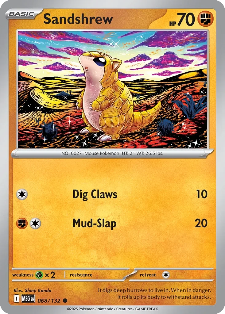 Sandshrew 「MEG 068/132」「EN」