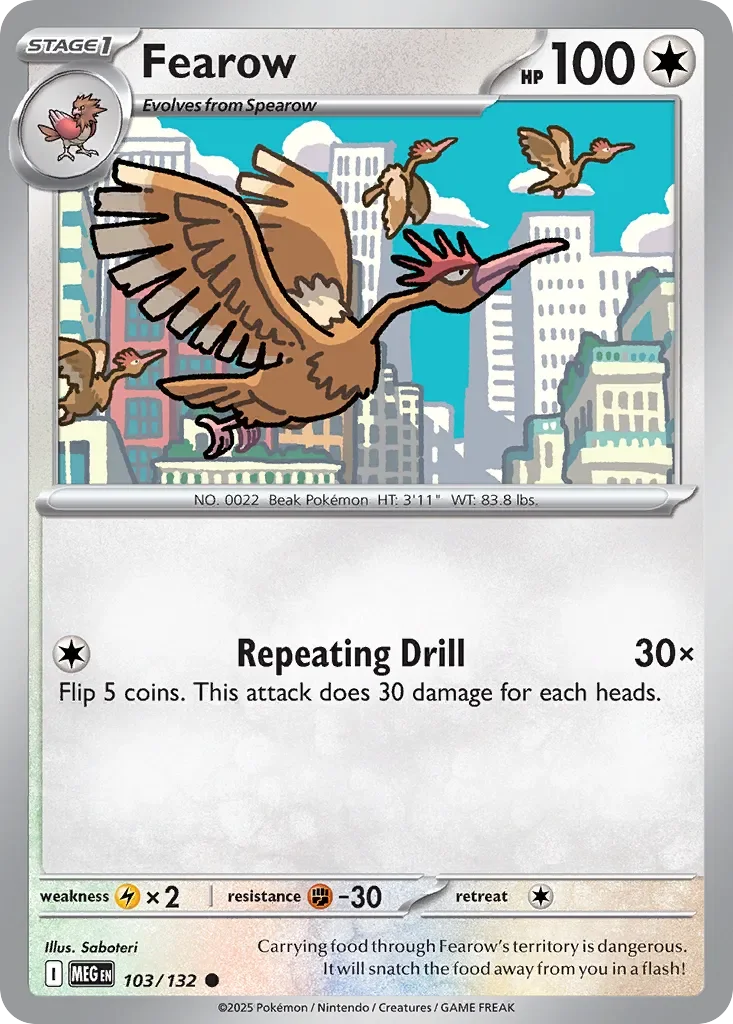 Fearow 「MEG 103/132」「EN」