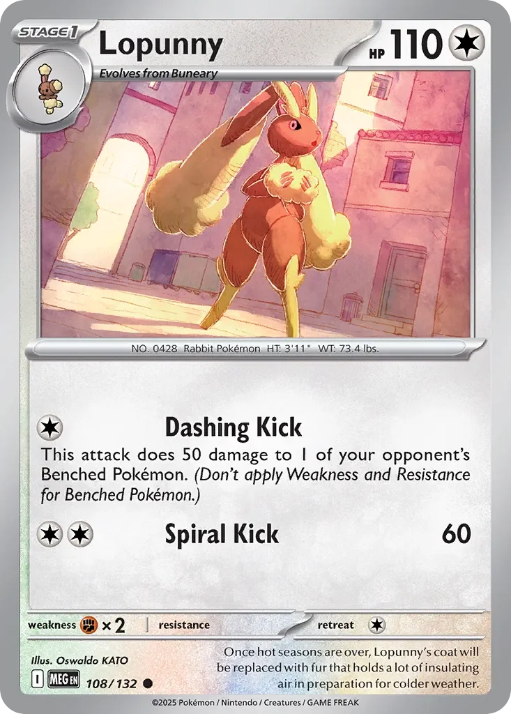 Lopunny 「MEG 108/132」「EN」