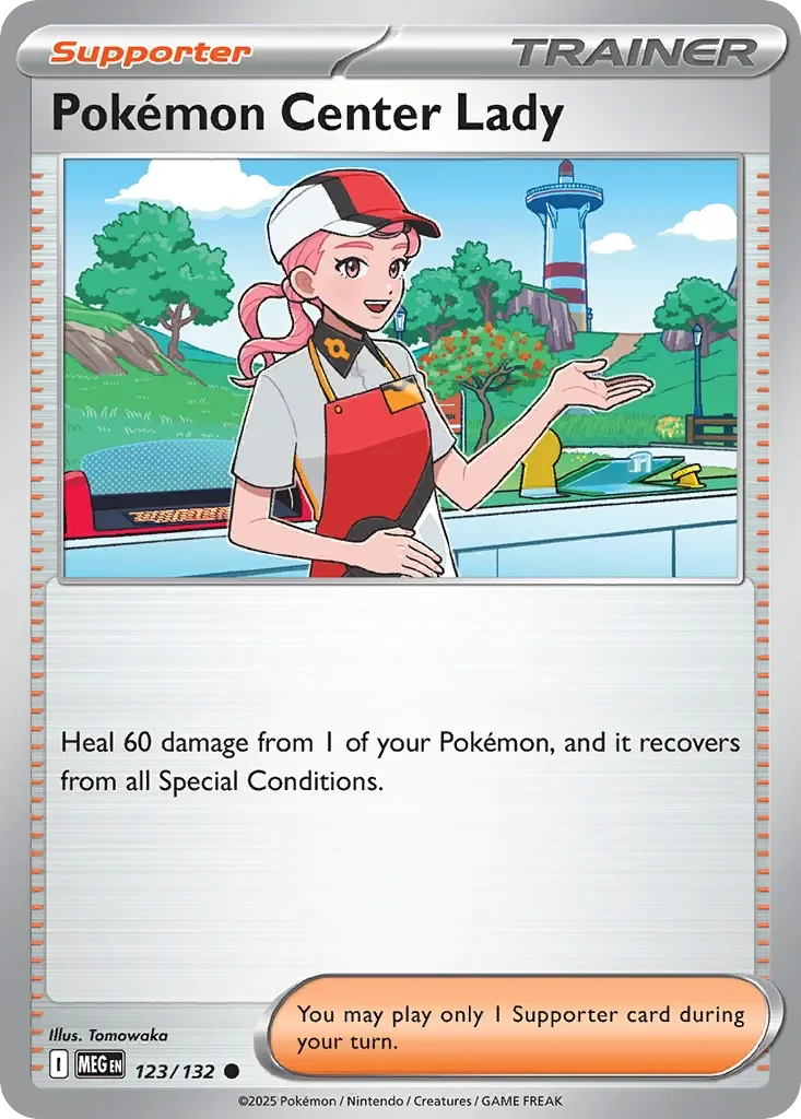 Pokémon Center Lady 「MEG 123/132」「EN」