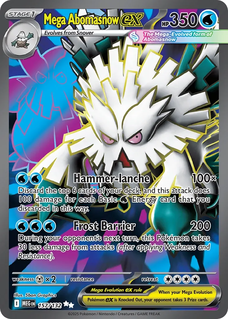 Mega Abomasnow ex 「MEG 157/132」「EN」