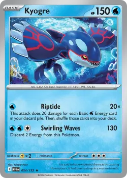 Kyogre #034/132 · Pokémon