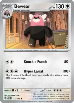 Bewear #112/132 · Pokémon