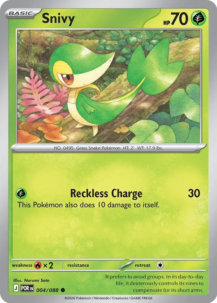 Snivy 「POR 004/088」「EN」