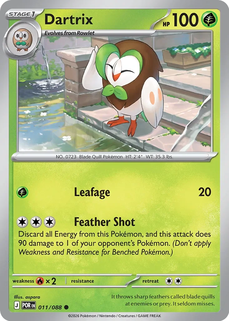 Dartrix 「POR 011/088」「EN」