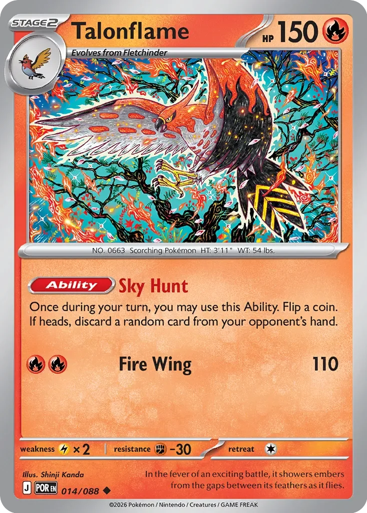 Talonflame 「POR 014/088」「EN」