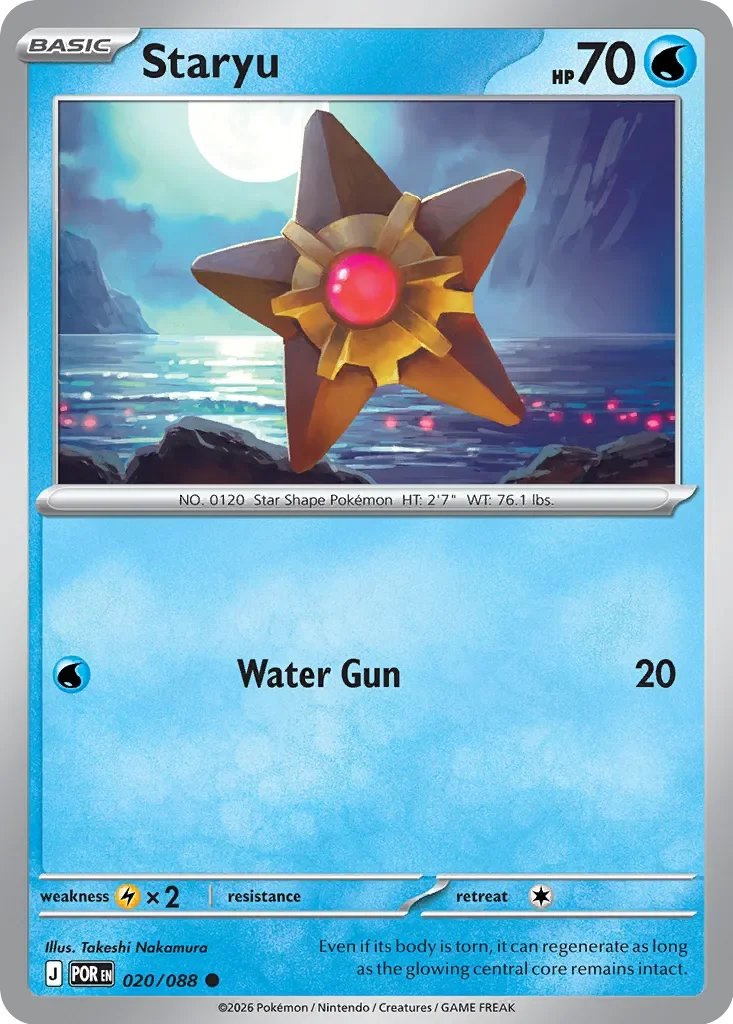 Staryu 「POR 020/088」「EN」