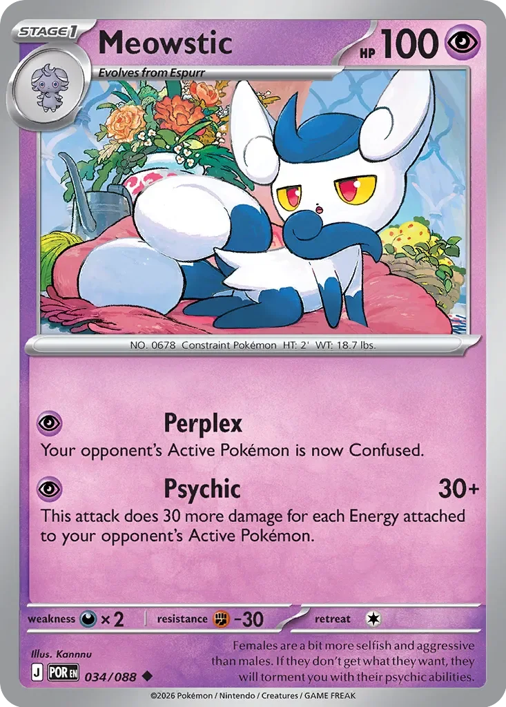 Meowstic 「POR 034/088」「EN」
