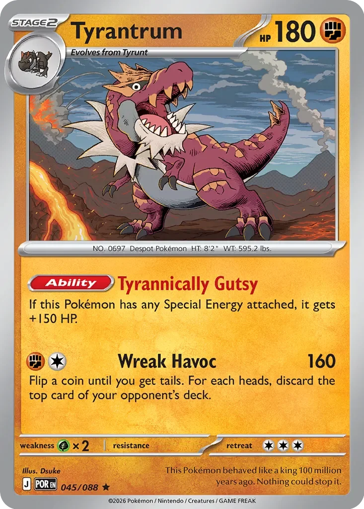 Tyrantrum 「POR 045/088」「EN」