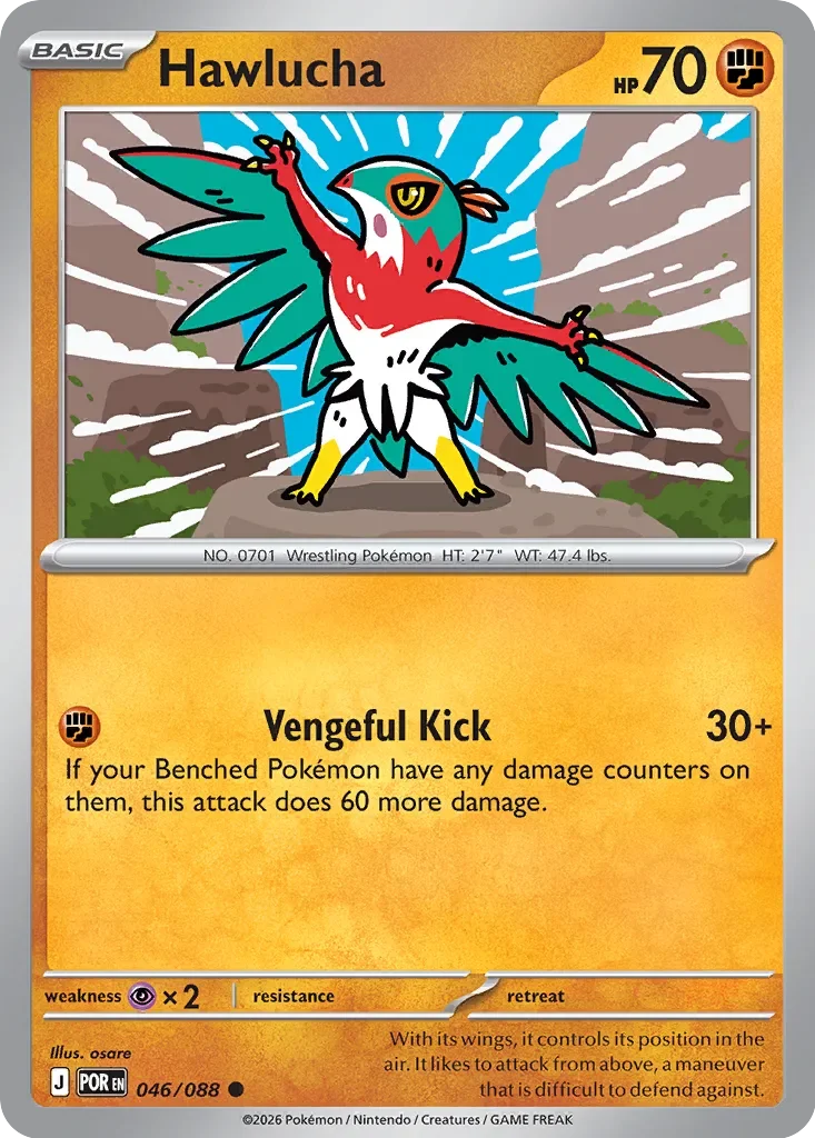 Hawlucha 「POR 046/088」「EN」