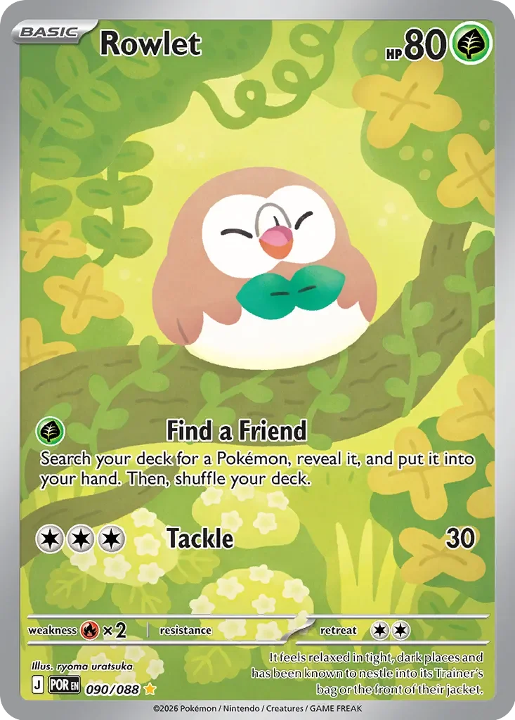 Rowlet 「POR 090/088」「EN」