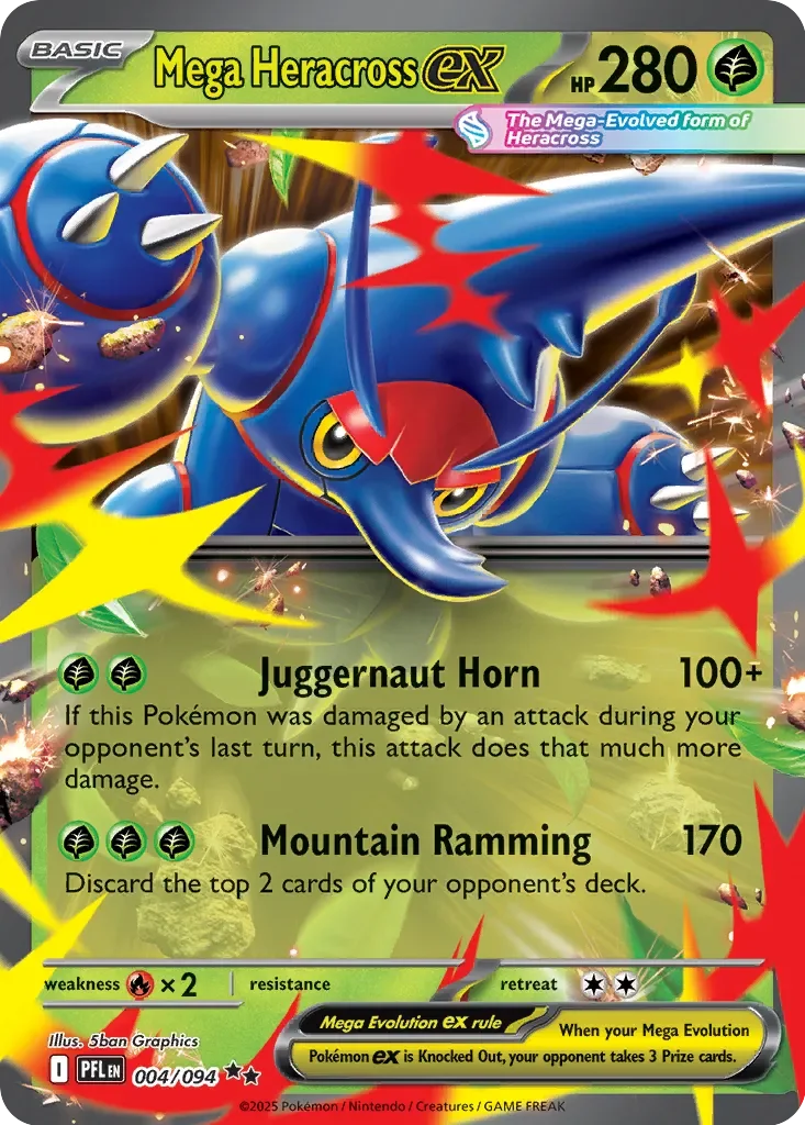 Mega Heracross ex 「PFL 004/094」「EN」