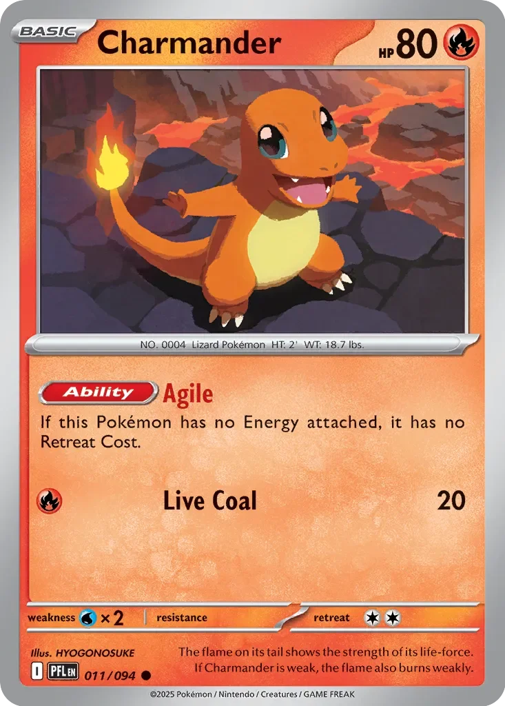 Charmander 「PFL 011/094」「EN」