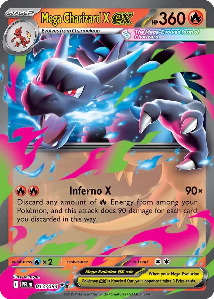 Mega Charizard X ex 「PFL 013/094」「EN」