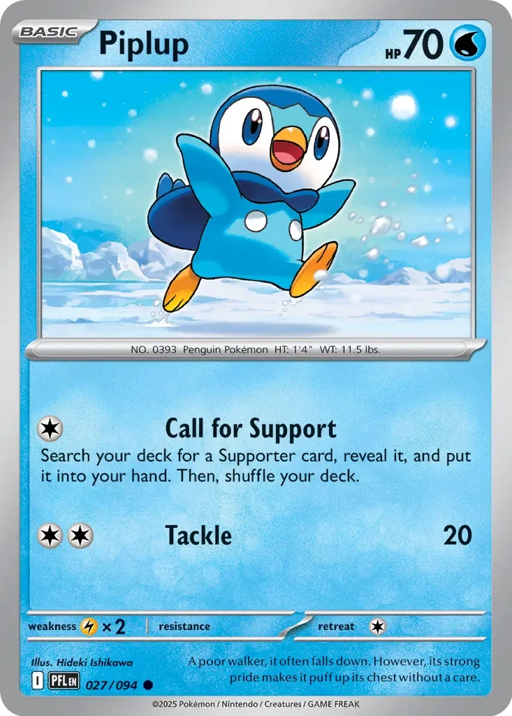 Piplup 「PFL 027/094」「EN」