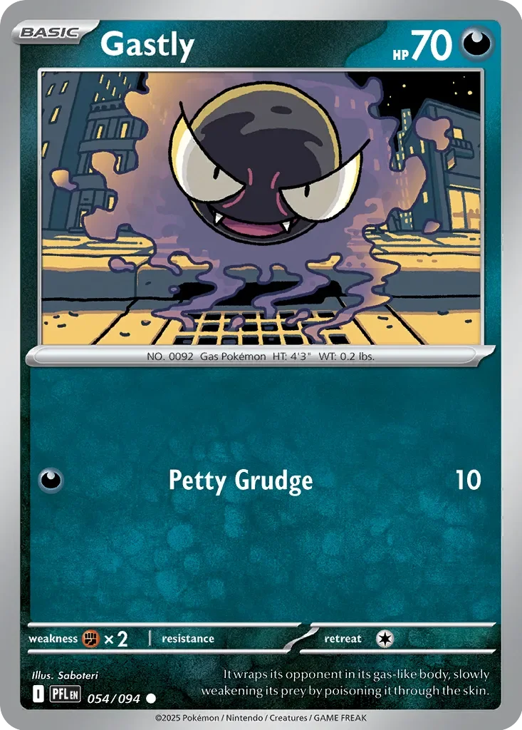 Gastly 「PFL 054/094」「EN」