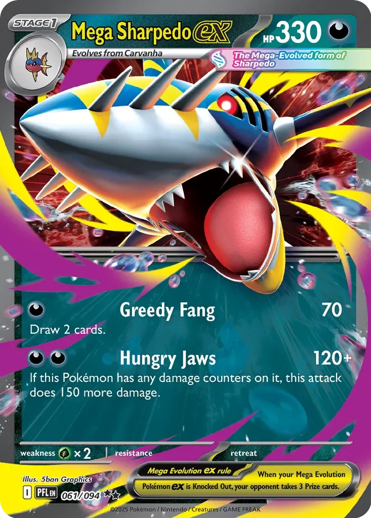 Mega Sharpedo ex 「PFL 061/094」「EN」