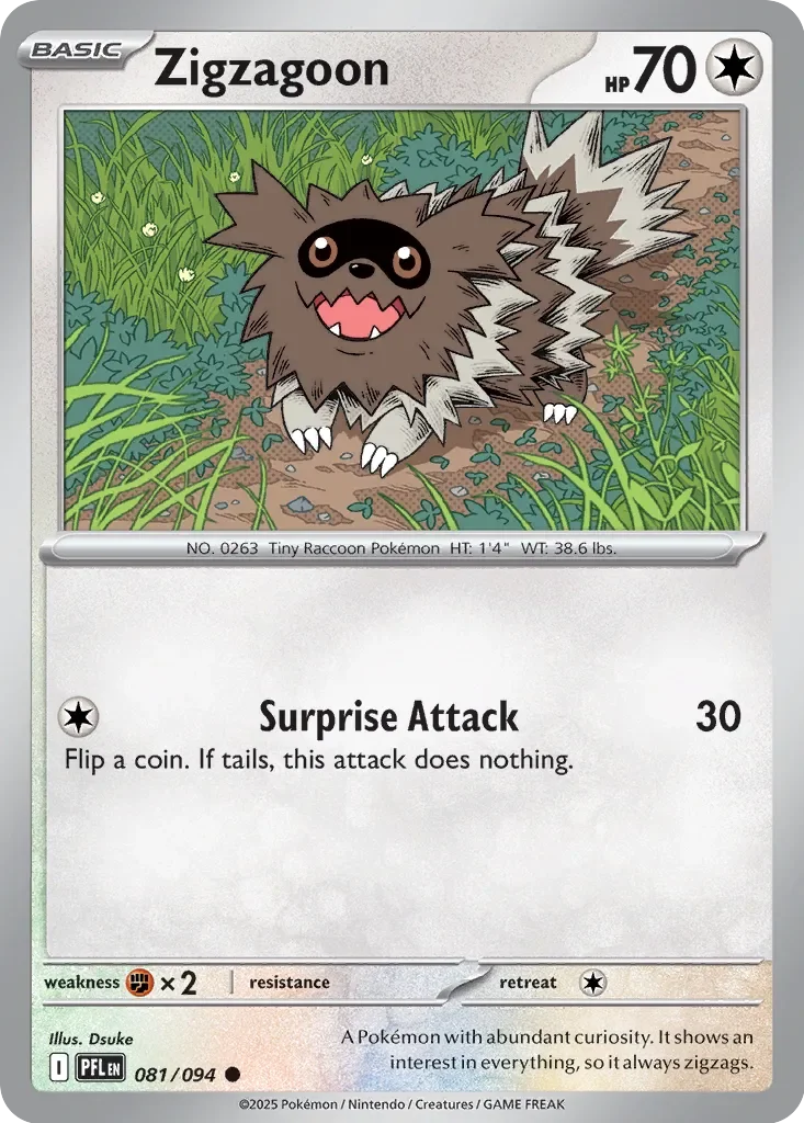 Zigzagoon 「PFL 081/094」「EN」