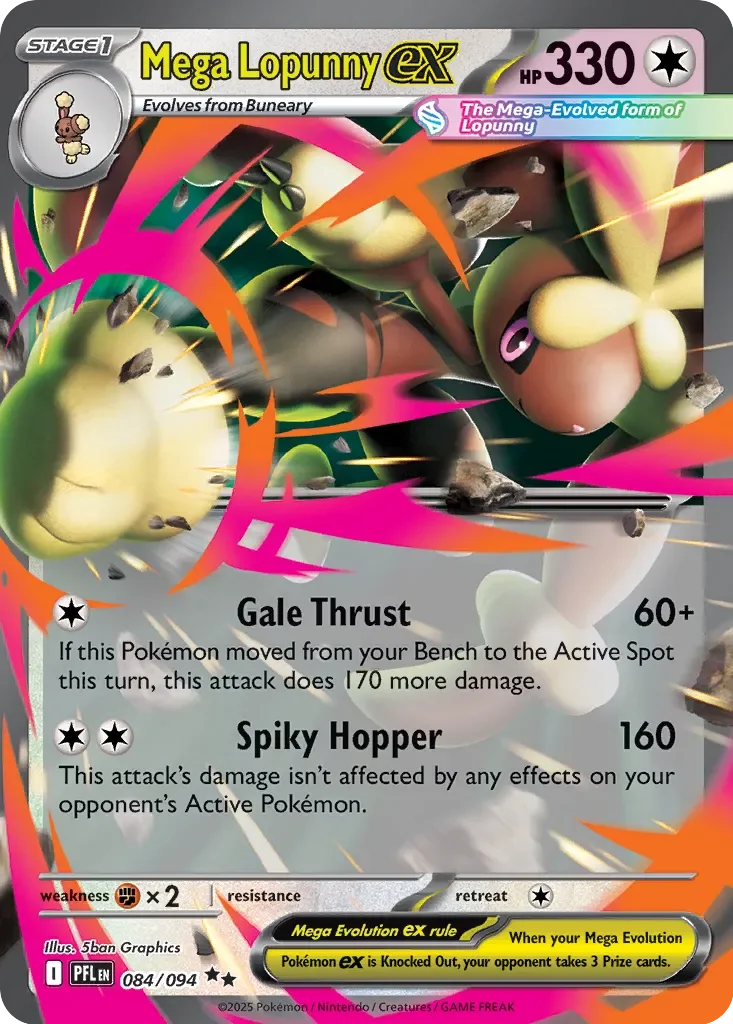 Mega Lopunny ex 「PFL 084/094」「EN」