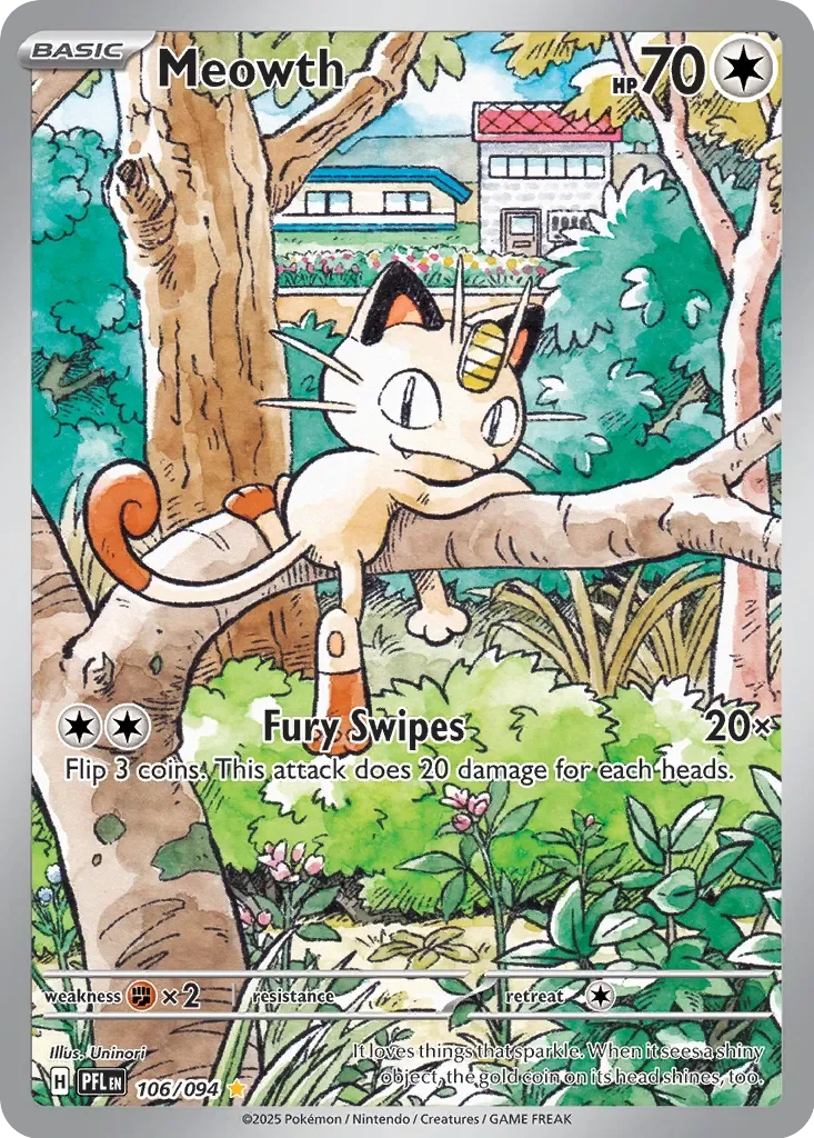 Meowth 「PFL 106/094」「EN」